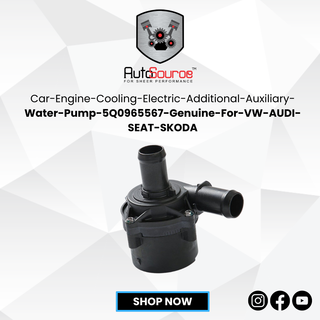 Car-Engine-Cooling-Electric-Additional-Auxiliary-Water-Pump-5Q0965567-Genuine-For-VW-AUDI-SEAT-SKODA