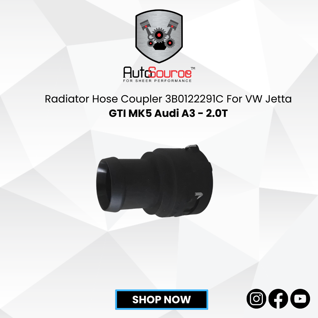 Radiator Hose Coupler 3B0122291C For VW Jetta GTI MK5 Audi A3 - 2.0T