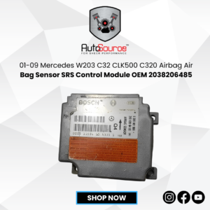 Mercedes W203 C32 CLK500 C320 Airbag Air Bag Sensor SRS Control Module OEM 2038206485