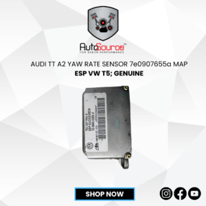 AUDI TT A2 YAW RATE SENSOR 7e0907655a MAP ESP VW T5; GENUINE